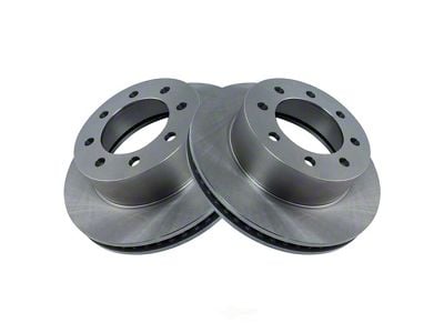 Plain Vented 8-Lug Rotors; Front Pair (03-08 RAM 3500)