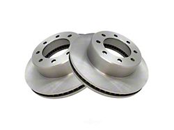 Plain Vented 8-Lug Rotors; Front Pair (09-19 RAM 3500)