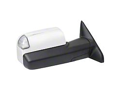 Powered Heated Auto-Fold Mirror with BSD, Puddle Light and Turn Signal; Chrome; Passenger Side (19-22 RAM 3500)