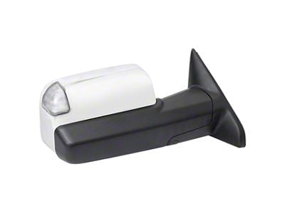 Powered Heated Auto-Fold Mirror with BSD, Puddle Light and Turn Signal; Chrome; Passenger Side (19-22 RAM 3500)