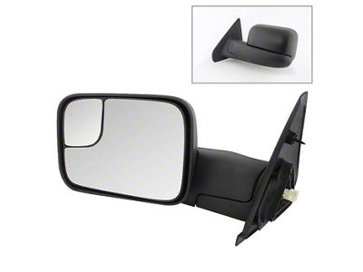 Powered Heated Manual Extended Mirror; Driver Side (03-09 RAM 3500)