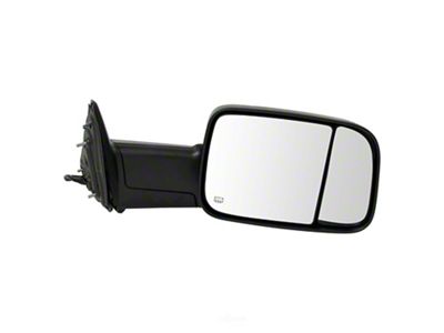 Powered Heated Manual Folding Towing Mirror; Passenger Side (10-12 RAM 3500)
