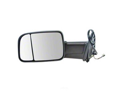 Powered Heated Power Folding Towing Mirror; Driver Side (13-18 RAM 3500)