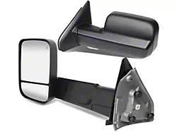 Powered Heated Towing Mirrors; Black (03-09 RAM 3500)