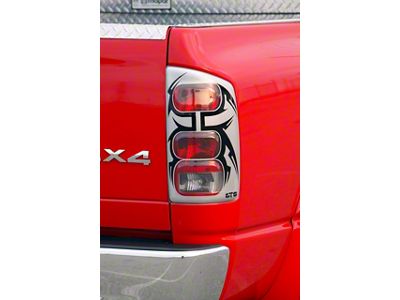 Pro-Beam Tail Light Covers; Tribal Look (03-06 RAM 3500)