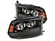 PRO-Series Projector Headlights; Jet Black Housing; Clear Lens (10-18 RAM 3500 w/ Factory Halogen Non-Projector Headlights)