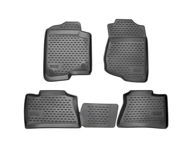 Profile Front and Second Row Floor Liners; Black (13-18 RAM 3500 Crew Cab)