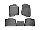 Profile Front and Second Row Floor Liners; Black (13-18 RAM 3500 Crew Cab)