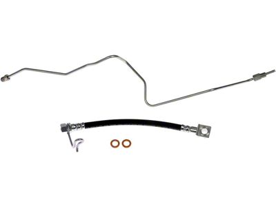 Rear Brake Hydraulic Hose; Driver Side (07-10 RAM 3500 Cab and Chassis)