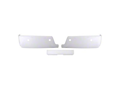 Rear Bumper Cover; Pre-Drilled for Backup Sensors; Gloss White (10-18 RAM 3500)