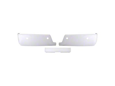 Rear Bumper Cover; Pre-Drilled for Backup Sensors; Gloss White (10-18 RAM 3500)