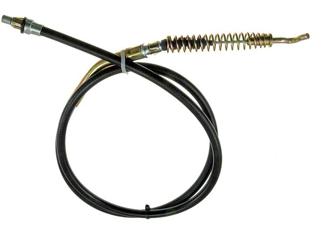 Rear Parking Brake Cable; 69.01-Inch; Driver Side (2008 RAM 3500 Quad Cab)