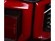 Red LED Sequential Turn Signal Tail Lights; Black Housing; Clear Lens (19-24 RAM 3500 w/ Factory Halogen Tail Lights)