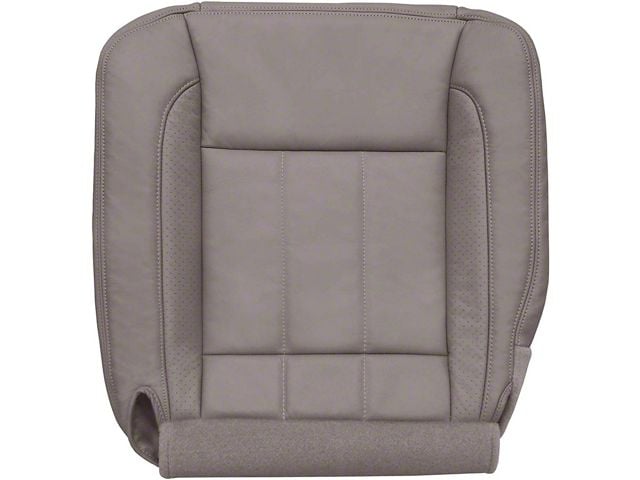 Replacement Bucket Seat Bottom Cover; Driver Side; Khaki/Tan Perforated Leather (06-09 RAM 3500 Laramie)