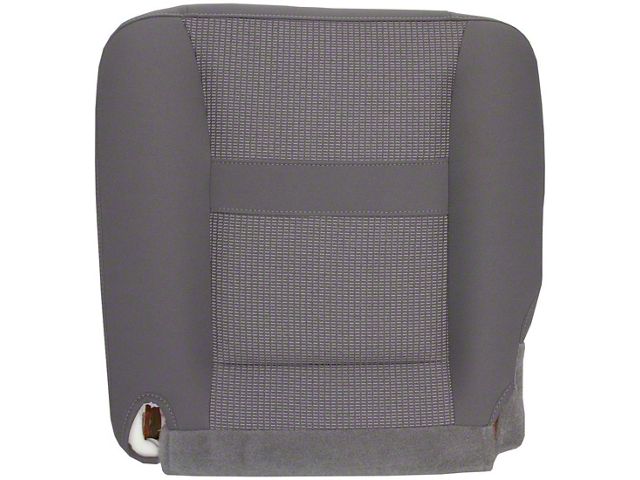 Replacement Bucket Seat Bottom Cover; Driver Side; Medium Slate Gray Cloth (06-09 RAM 3500 SLT)