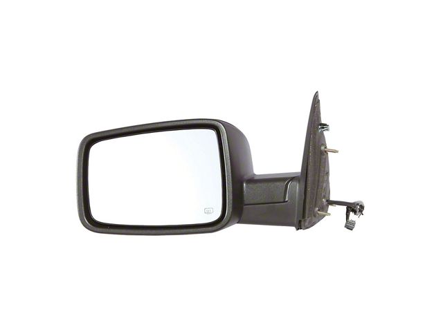 Replacement Powered Heated Mirror; Textured Black; Driver Side (10-12 RAM 3500)