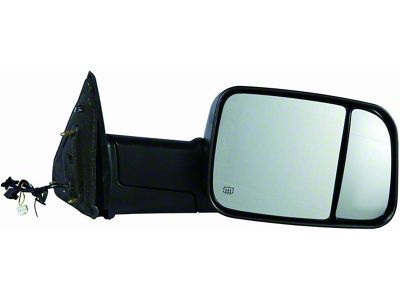 Replacement Powered Heated Towing Mirror with Puddle Light and Turn Signal; Passenger Side (10-12 RAM 3500)