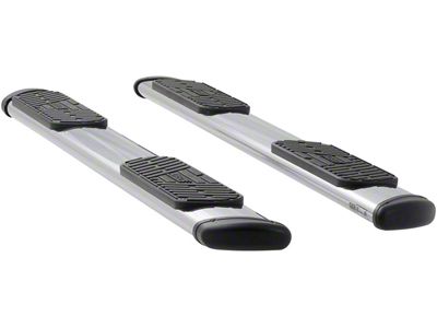 Regal 7-Inch Wheel-to-Wheel Oval Side Step Bars; Polished Stainless (13-25 RAM 3500 Regular Cab w/ 8-Foot Box)