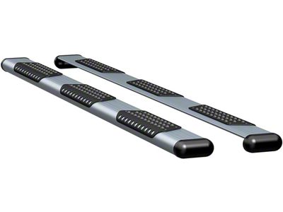 O-Mega II 6-Inch Wheel-to-Wheel Oval Side Step Bars; Body Mount; Silver (03-09 RAM 3500 Regular Cab w/ 8-Foot Box, Mega Cab)