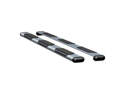 O-Mega II 6-Inch Oval Side Step Bars without Mounting Brackets; Silver (03-18 RAM 3500 Regular Cab w/ 8-Foot Box; 06-24 RAM 3500 Mega Cab)