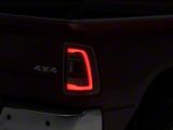 Sequential LED Tail Lights; Black Housing; Clear Lens (10-18 RAM 3500)