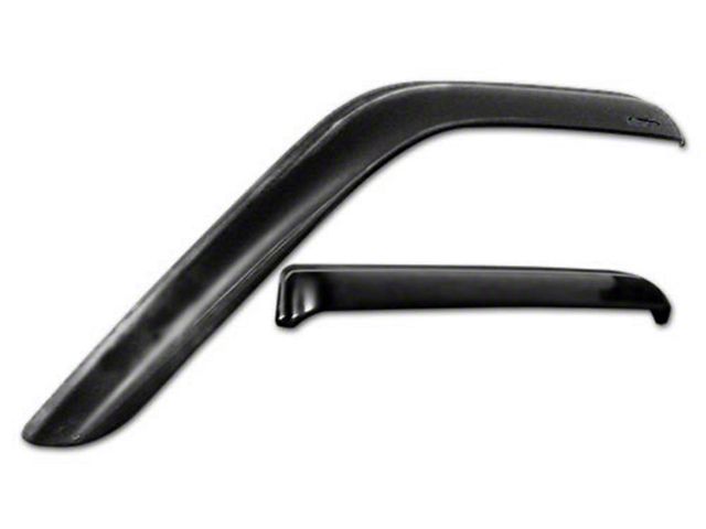 Snap-Inz In-Channel Sidewind Deflectors; Front and Rear; Smoke (03-09 RAM 3500 Mega Cab)