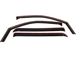 In-Channel Window Deflectors; Front and Rear; Smoke (10-25 RAM 3500 Crew Cab, Mega Cab)