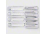 Smart Key Door Handle Snap-On Covers; Chrome (13-18 RAM 3500 Crew Cab)