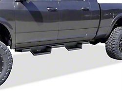 Square Tube Drop Style Nerf Side Step Bars; Matte Black (10-24 RAM 3500 Mega Cab)