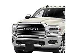 Stainless Steel Billet Lower Grille Insert; Black (19-24 RAM 3500 w/ Front Parking Sensors)