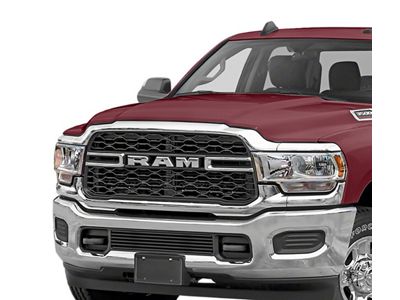 Stainless Steel Billet Lower Grille Insert; Black (19-24 RAM 3500 w/o Front Parking Sensors)