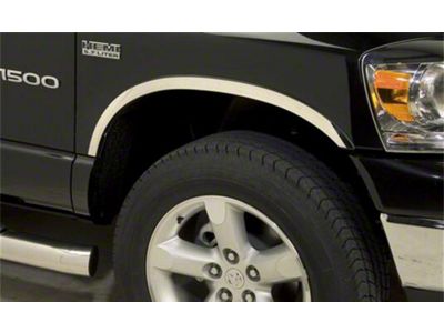 Putco Stainless Steel Fender Trim; Covers Top Half of Wheel Well (03-09 RAM 3500)