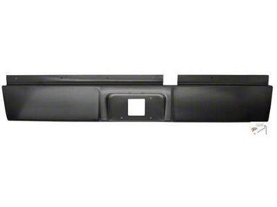 Steel Roll Pan with License Plate Cutout; Unpainted (03-09 RAM 3500)