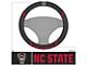 Steering Wheel Cover with North Carolina State University Logo; Black (Universal; Some Adaptation May Be Required)