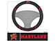 Steering Wheel Cover with University of Maryland Logo; Black (Universal; Some Adaptation May Be Required)