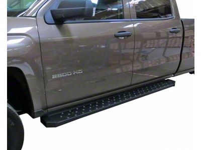 STX600 Running Boards; Black (10-24 RAM 3500 Crew Cab)