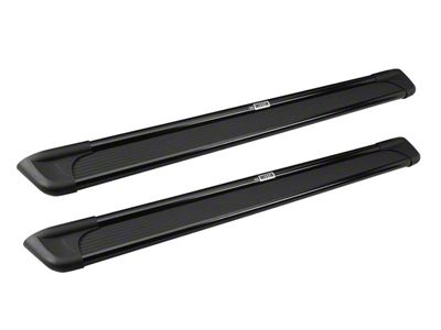 Sure-Grip Running Boards; Black Aluminum (10-24 RAM 3500 Regular Cab)