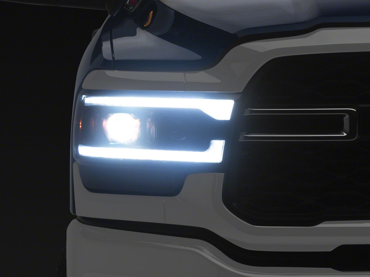 RAM 3500 Switchback Sequential LED Turn Signal Projector Headlights