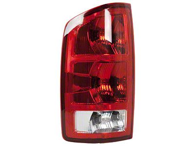 Replacement Tail Light; Chrome Housing; Red/Clear Lens; Driver Side (03-06 RAM 3500)