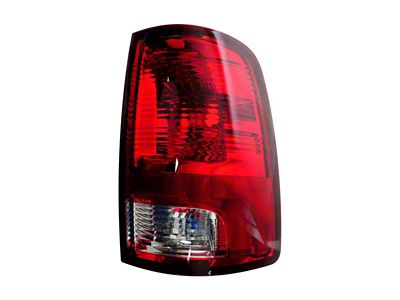 Tail Light; Chrome Housing; Red Lens; Passenger Side (10-18 RAM 3500 w/ Factory Halogen Tail Lights)