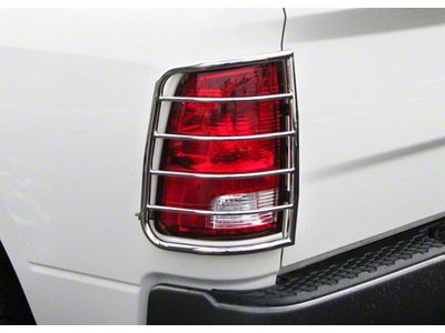 Tail Light Guards; Stainless Steel (10-18 RAM 3500)
