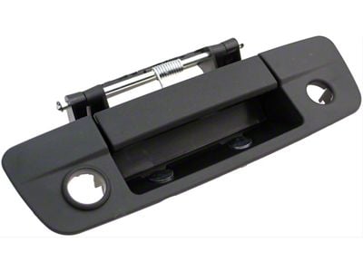 Tailgate Handle; Textured Black; With Keyhole and Backup Camera (10-18 RAM 3500)