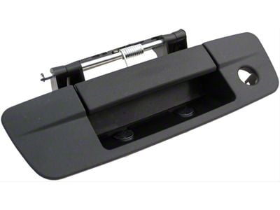 Tailgate Handle; Textured Black; With Keyhole; Without Backup Camera (10-18 RAM 3500)