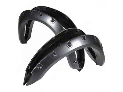 Terrain Fender Flares; Smooth Matte Black (10-18 RAM 3500)