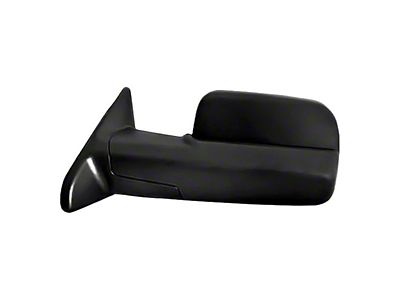 Replacement Towing Mirror; Textured; Black; Driver Side; Driver Side (10-12 RAM 3500)