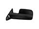 Replacement Towing Mirror; Textured; Black; Driver Side; Driver Side (10-12 RAM 3500)