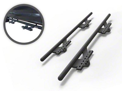 V Signature Side Step Bars; Black (10-25 RAM 3500 Crew Cab)
