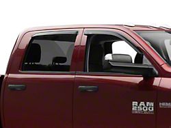 Ventvisor Window Deflectors; Front and Rear; Dark Smoke (10-24 RAM 3500 Crew Cab)