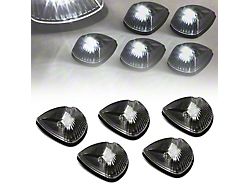 White LED Roof Cab Lights; Black (94-98 RAM 3500)