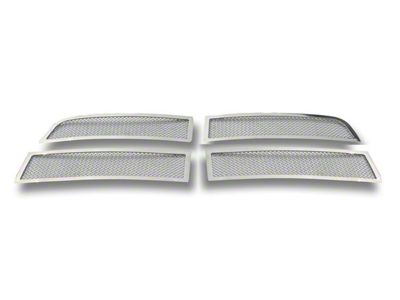 Wire Mesh Upper Overlay Grilles; Chrome (10-12 RAM 3500, Excluding Laramie)